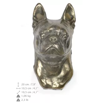 Terrier de Boston, Boston Terrier - Statue de chien, buste suspendu, décoration unique pour les amoureux des chiens par la marque Art-Dog