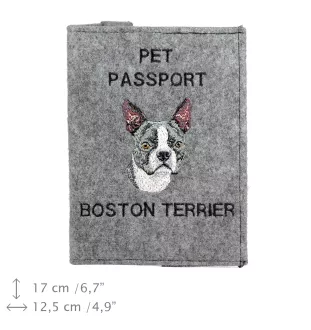 Boston Terrier - Hundepassetui, Dokumententasche, Geschenk für den Reisenden von der Marke Art-Dog