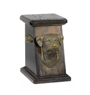 Border Terrier - urne pour les cendres d'un chien, une urne élégante avec une statuette, une urne commémorative avec un buste de chien de la marque Art-Dog