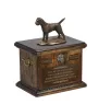 Border Terrier - Eine Urne für die Asche eines Hundes, eine Urne mit einer Statue, eine personalisierte Hundeurne von der Marke Art-Dog.