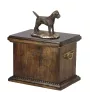 Border Terrier - urn for dog ashes, urn with a statuette, personalized urn for dog ashes by Art-Dog brand