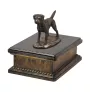 Border Terrier - urne pour cendres de chien, urne classique avec une statuette, urne élégante avec un chien de la marque Art-Dog
