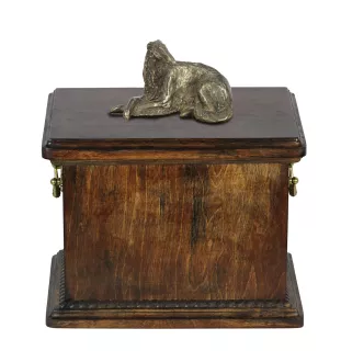 Barzoi, Levrier De Chasse Russe, Lévrier russe I - une urne pour les cendres d'un chien, une urne avec une statuette, une urne élégante de style classique de la marque Art-Dog