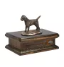 Border Terrier - urne pour cendres de chien, urne personnalisée avec une statuette, urne en bois avec un chien de la marque Art-Dog