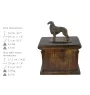 Barzoi, Levrier De Chasse Russe, Lévrier russe IV - une urne pour les cendres d'un chien, une urne avec une statuette, une urne élégante de style classique de la marque Art-Dog