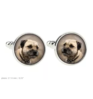 Border Terrier - cufflinks, a shirt accessory, a shirt pendant from the Art-Dog brand