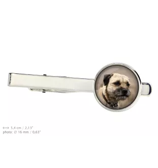 Border Terrier - pince à cravate, accessoire, bijou pour tenue de soirée de la marque Art-Dog