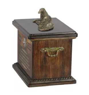 Barzoi, Levrier De Chasse Russe, Lévrier russe II - urne pour les cendres de chien, urne avec une statuette, urne personnalisée pour les cendres de chien de la marque Art-Dog