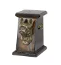 Boston Terrier, American Gentleman - urn for dog ashes, elegant urn with a statue, commemorative urn with a bust of a dog by Art-Dog brand