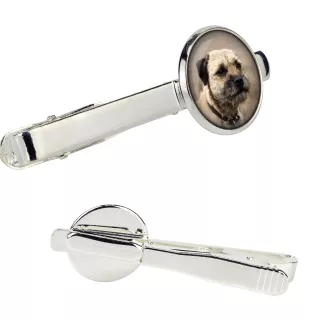 Border Terrier - tie clip in a box, stylish tie, personalized jewelry from the Art-Dog brand