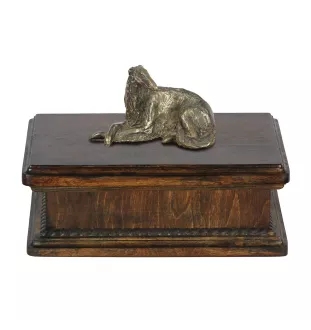 Barsoi, Russischer Jagdwindhund, Barzaia I - Hund Ascheurne, klassische Urne mit Statue, elegante Urne mit Hund von der Marke Art-Dog