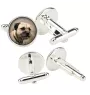 Border Terrier - cufflinks in a box, handmade jewelry, product of the Art-Dog brand