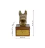 Boston Terrier urna na skrzynce brązowa Art-Dog
