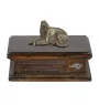 Borzoi, Russian Hunting Sighthound, Russian Wolfhound III - urn for dog ashes, personalized urn with a statue, wooden urn with a dog by Art-Dog brand