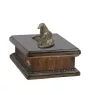 Borzoi, Russian Hunting Sighthound, Russian Wolfhound III - urn for dog ashes, personalized urn with a statue, wooden urn with a dog by Art-Dog brand