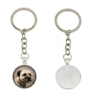 Border Terrier brelok w pudełku ze zdjęciem Art-Dog