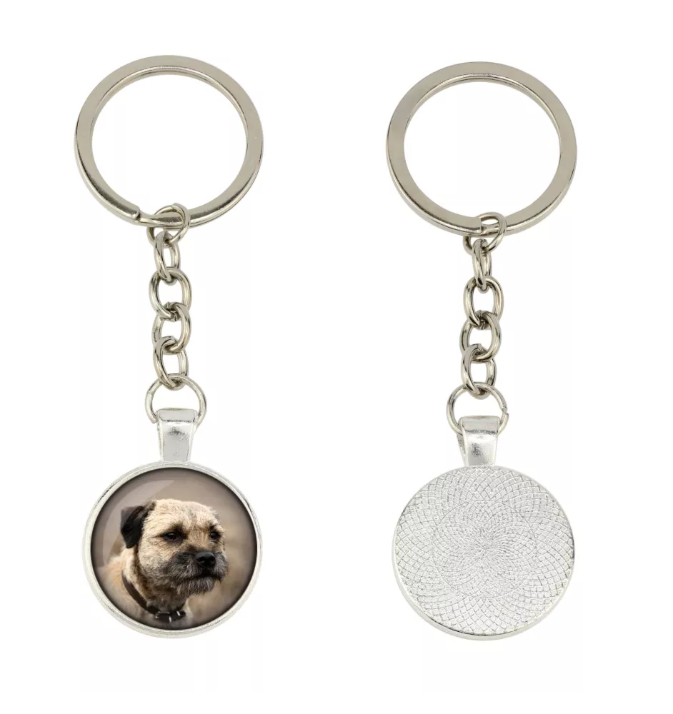 Border Terrier - keychain in a box, own photo, keychain pendant from Art-Dog brand