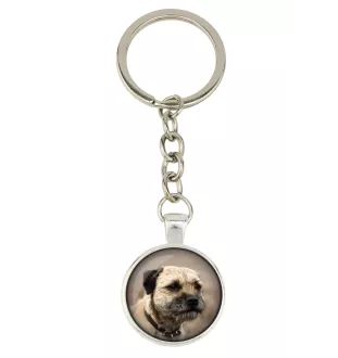 Border Terrier - keychain in a box, own photo, keychain pendant from Art-Dog brand