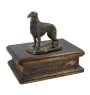 Barzoi, Levrier De Chasse Russe, Lévrier russe IV - urne pour cendres de chien, urne personnalisée avec une statuette, urne en bois avec un chien de la marque Art-Dog