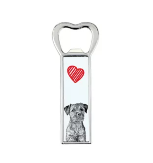 Border Terrier - Flaschenöffner mit Hund, personalisierter Flaschenöffner für den Kühlschrank, ein einzigartiges Geschenk für Männer von der Marke Art-Dog