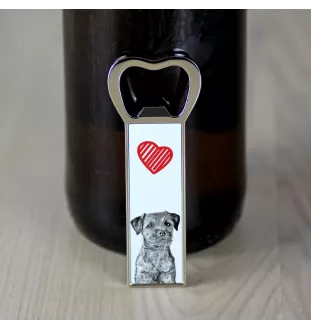 Border Terrier - Flaschenöffner mit Hund, personalisierter Flaschenöffner für den Kühlschrank, ein einzigartiges Geschenk für Männer von der Marke Art-Dog