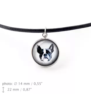 Boston Terrier zawieszka ze zdjęciem Art-Dog