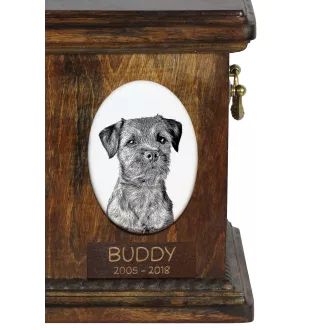 Border Terrier płyta nagrobna ze zdjęciem psa Art-Dog