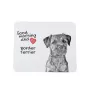 Border Terrier - mouse pad with print, personalized dog-themed mouse pad, unique gadget for an office worker by Art-Dog brand