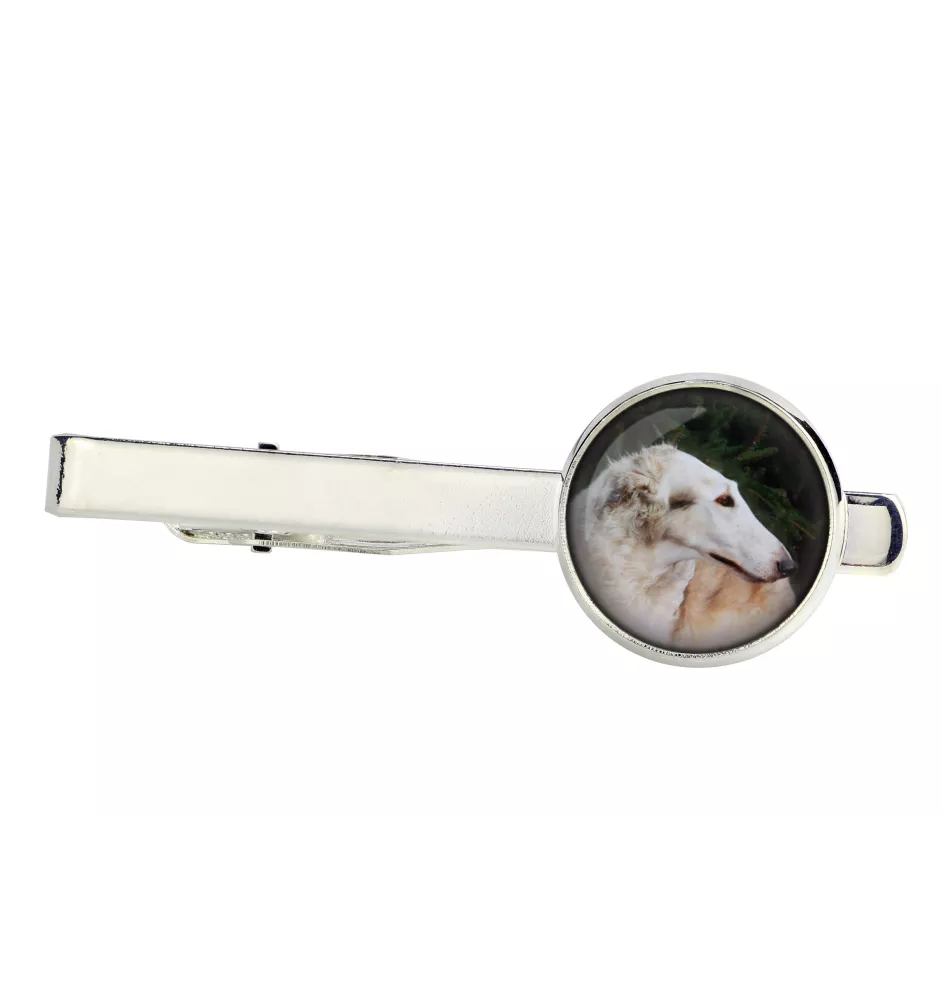 Barzoi, Levrier De Chasse Russe, Lévrier russe - pince à cravate, accessoire, bijou pour tenue de soirée de la marque Art-Dog