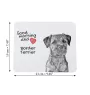 Border Terrier - mouse pad with print, personalized dog-themed mouse pad, unique gadget for an office worker by Art-Dog brand