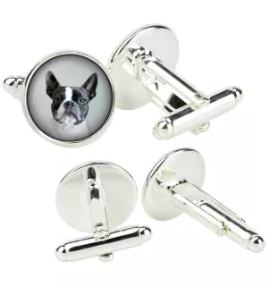 Boston Terrier, American Gentleman - cufflinks in a box, handmade jewelry, product of the Art-Dog brand