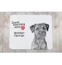 Border Terrier - mouse pad with print, personalized dog-themed mouse pad, unique gadget for an office worker by Art-Dog brand