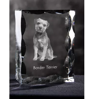 Border Terrier ramka kryształowa z psem Art-Dog