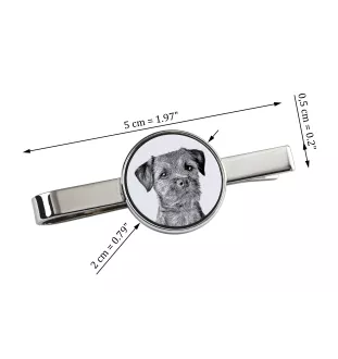 Border Terrier - Krawattenklammer mit Hund, personalisierter Krawattenclip, einzigartiges Geschenk für Männer von der Marke Art-Dog