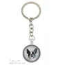 Boston Terrier, American Gentleman - keychain in a box, own photo, keychain pendant from Art-Dog brand