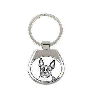 Boston Terrier - Schlüsselanhänger mit Hund, Anhänger mit Aufdruck, personalisierter Anhänger der Marke Art-Dog