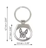 Boston Terrier, American Gentleman - keychain with a dog, keychain with a print, personalized pendant from the Art-Dog brand