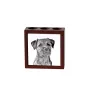 Border Terrier - Stifthalter mit Hund, Schreibtischorganizer mit Aufdruck, personalisierte Schreibtischdekoration der Marke Art-Dog