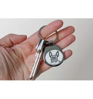 Boston Terrier, American Gentleman - keychain with a dog, keychain with a print, personalized pendant from the Art-Dog brand