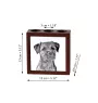 Border Terrier - Stifthalter mit Hund, Schreibtischorganizer mit Aufdruck, personalisierte Schreibtischdekoration der Marke Art-Dog