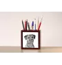 Border Terrier - Stifthalter mit Hund, Schreibtischorganizer mit Aufdruck, personalisierte Schreibtischdekoration der Marke Art-Dog