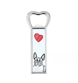 Terrier de Boston, Boston Terrier - ouvre-bouteille avec chien, ouvre-bouteille personnalisé pour réfrigérateur, cadeau unique pour homme de la marque Art-Dog