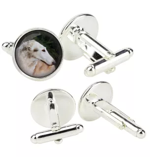 Barsoi, Russischer Jagdwindhund, Barzaia - Manschettenknöpfe in einer Schachtel, handgefertigter Schmuck, Produkt der Marke Art-Dog