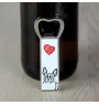Boston Terrier, American Gentleman - bottle opener with a dog, personalized fridge opener, unique gift for a man by Art-Dog brand