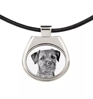 Border Terrier zawieszka naszyjnik z psem Art-Dog