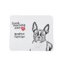 Boston Terrier, American Gentleman - mouse pad with print, personalized dog-themed mouse pad, unique gadget for an office worker by Art-Dog brand
