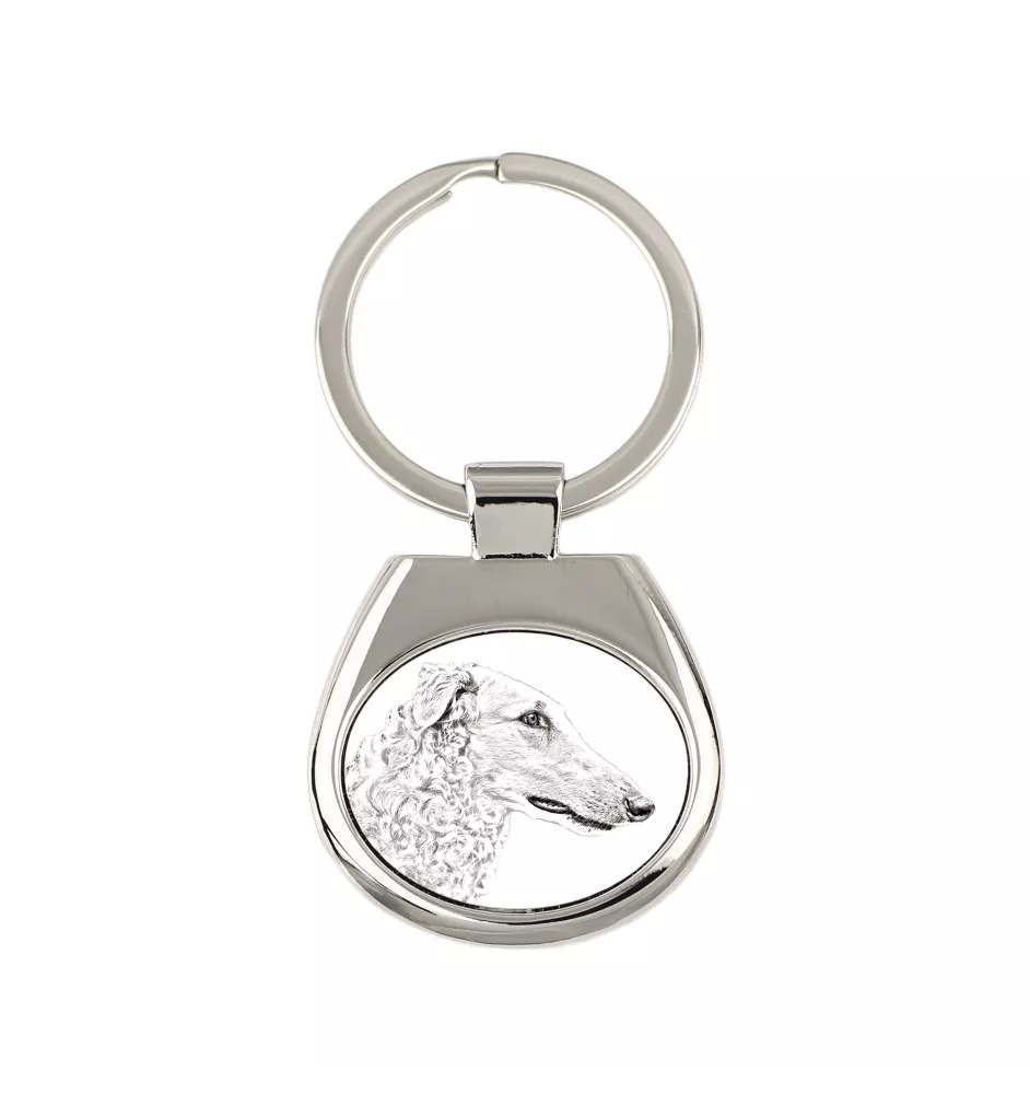 Borzoi, Russian Hunting Sighthound, Russian Wolfhound - keychain with a dog, keychain with a print, personalized pendant from the Art-Dog brand