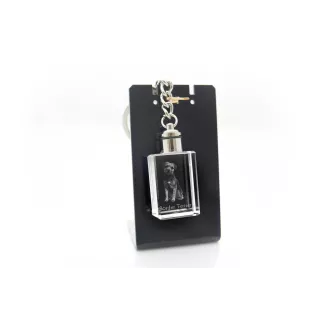 Border Terrier - Crystal key ring with dog photo, illuminated key ring, unique gift by Art-Dog brand