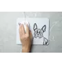 Boston Terrier - Mauspad mit Druck, personalisiertes Mauspad mit Hund, einzigartiges Gadget für Büroangestellte von Art-Dog.