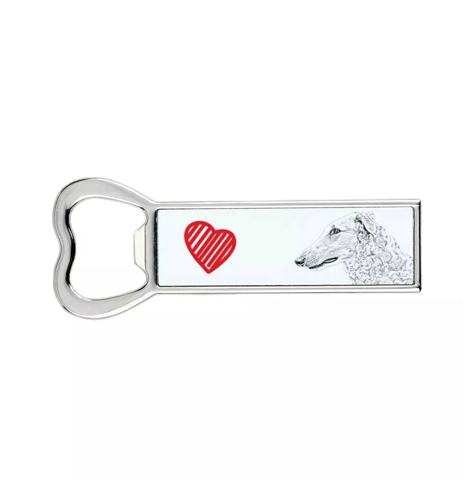 Barsoi, Russischer Jagdwindhund, Barzaia - Flaschenöffner mit Hund, personalisierter Flaschenöffner für den Kühlschrank, ein einzigartiges Geschenk für Männer von der Marke Art-Dog